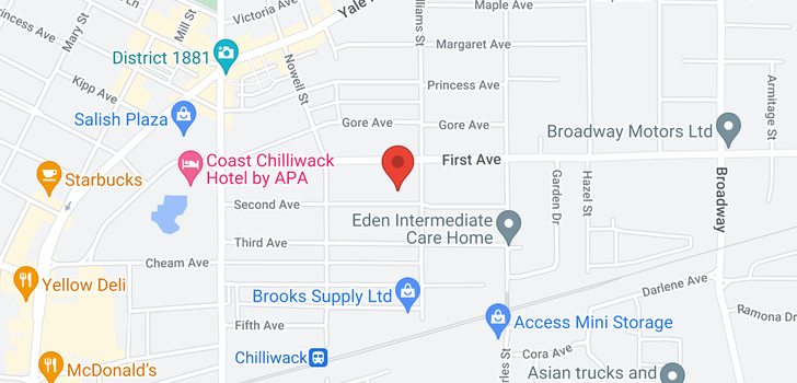 map of 46193 SECOND AVENUE
